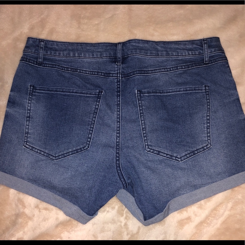High-Waist Jean Shorts